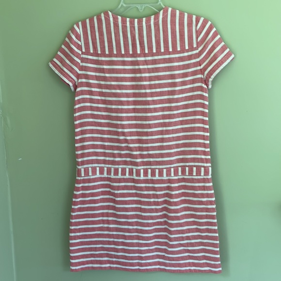 J. Crew Boathouse Striped Dress Chambray Size 2 - Picture 6 of 13